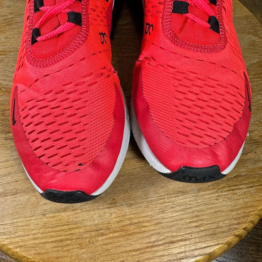 Nike Air Max 270 Mens Red Black White Sneakers AH8050-601 Size 8.5